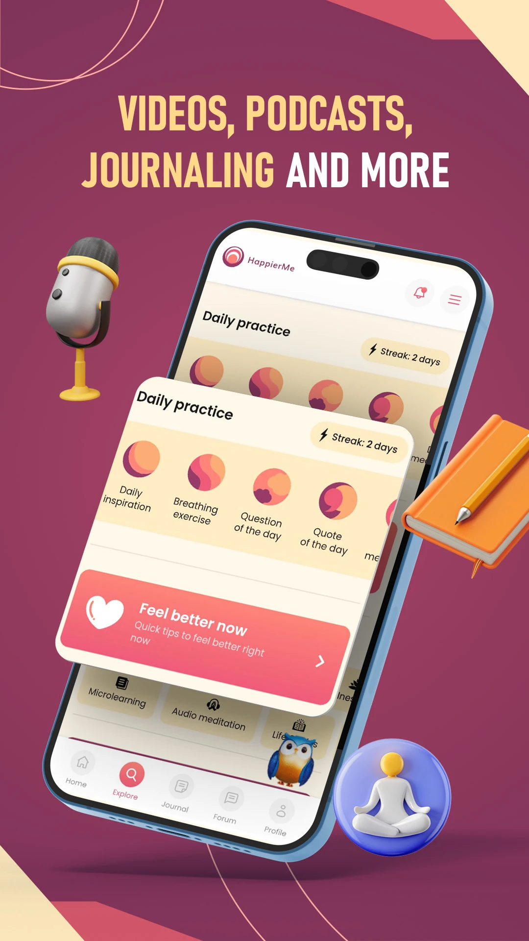 HappierMe: Think & Feel Better screenshot